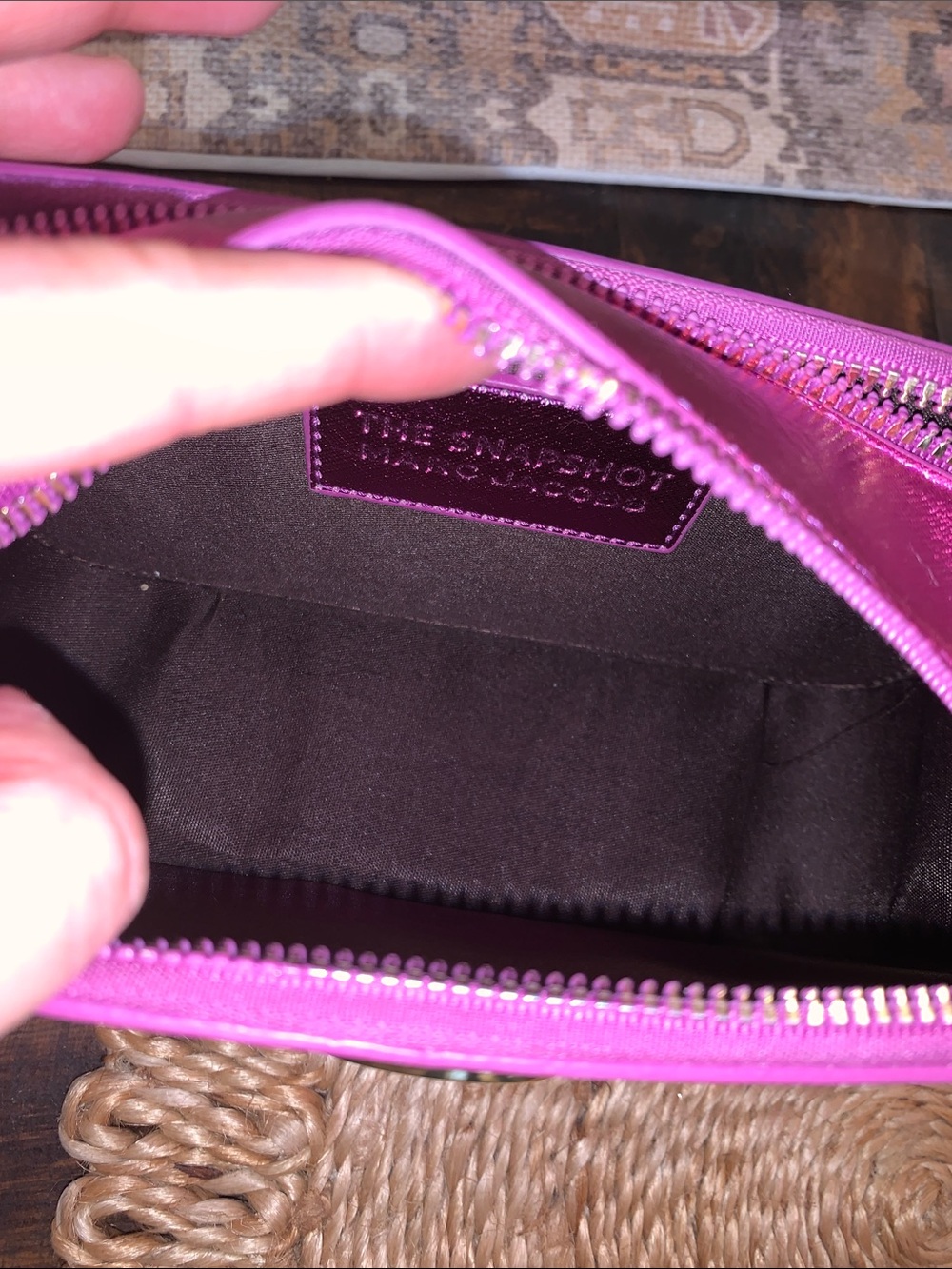 Marc Jacobs Metallic Pink Snapshot Crossbody Bag - Picture 10 of 10
